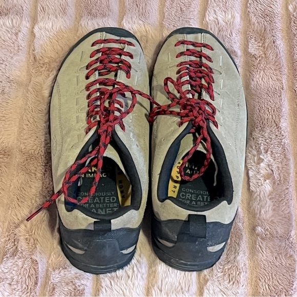 Keen Jasper Sneaker in Light Tan Suede Rock Climbing Style Size 44.5 Worn Once - Picture 8 of 9